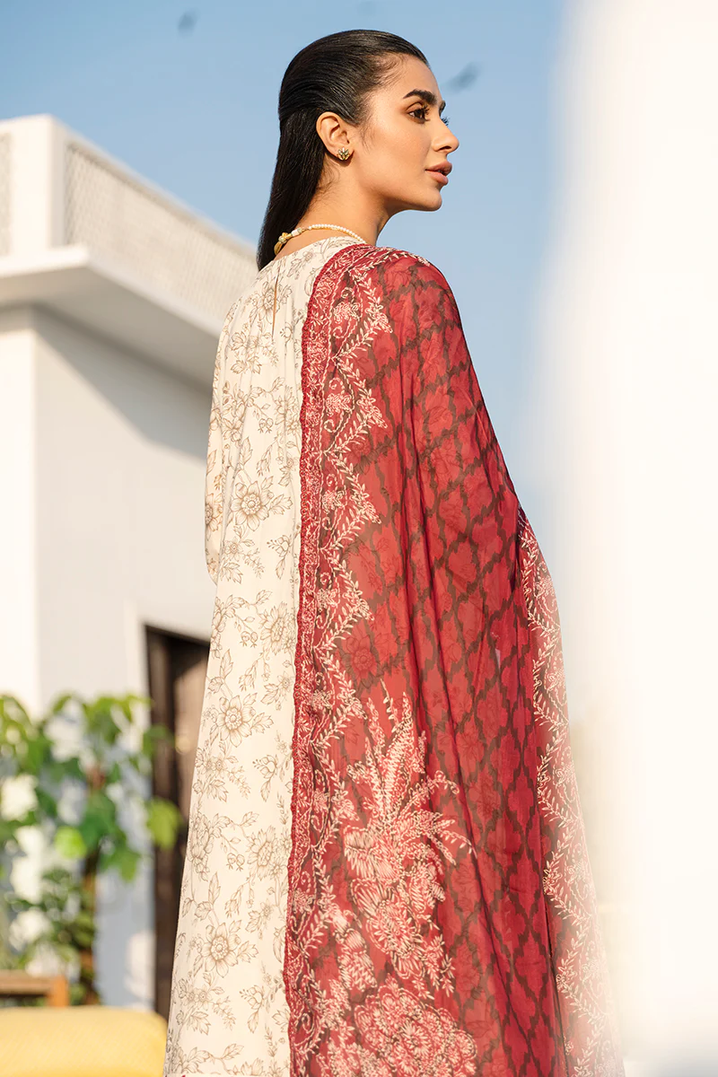 ALABASTER TINT-3PC DIGITAL PRINTED LAWN SUIT - Image 3