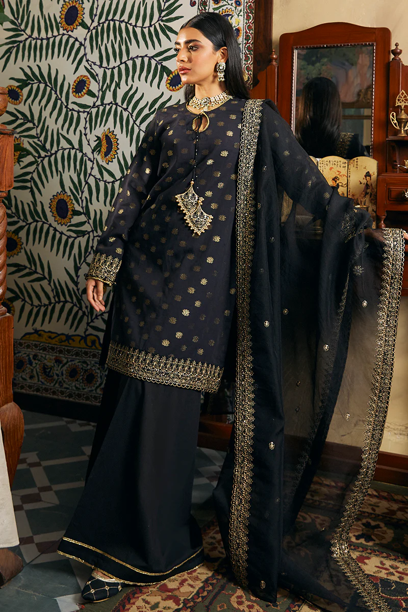 ALMAS-3 PIECE JACQUARD EMBROIDERED SUIT - Image 4