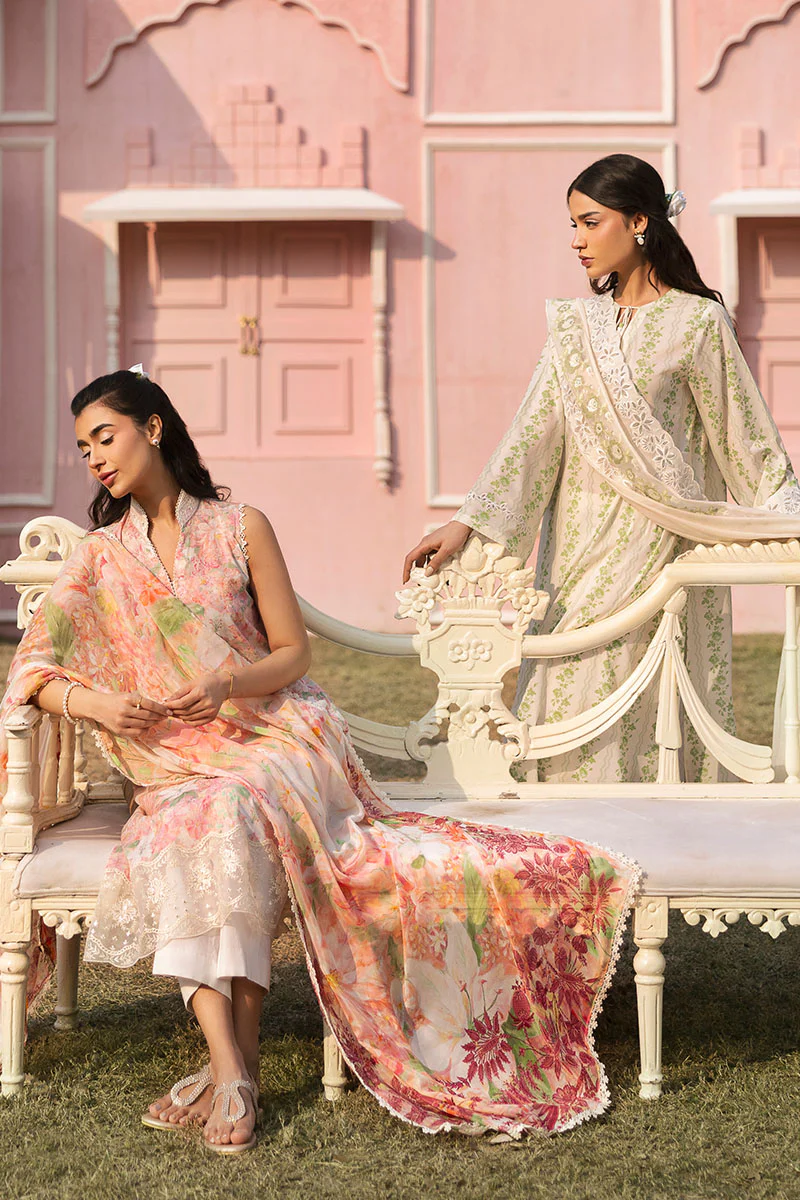 ALMOND PINK-3PC PRINTED LAWN SUIT - Image 6
