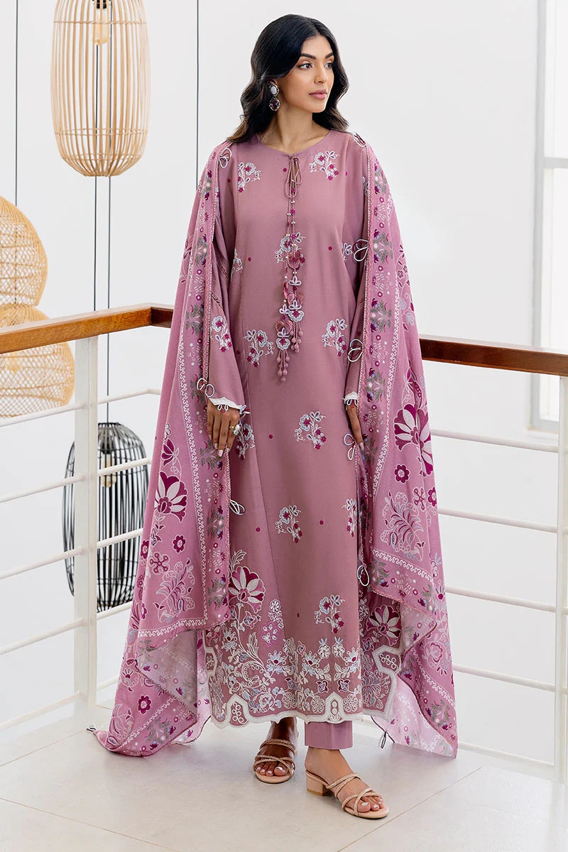 ANTIQUE BLUSH-3PC (SHIRT, TROUSER & DUPATTA)