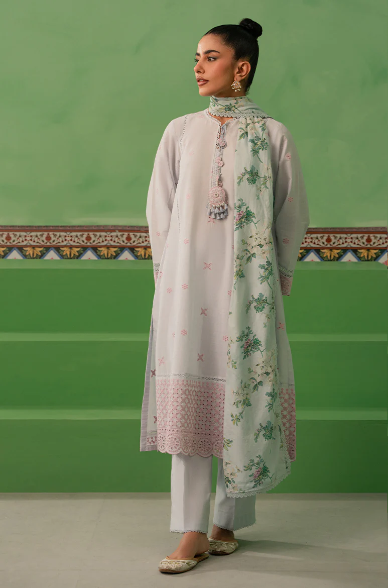 AQUA PEARL-3 PIECE LAWN EMBROIDERED SUIT - Image 5