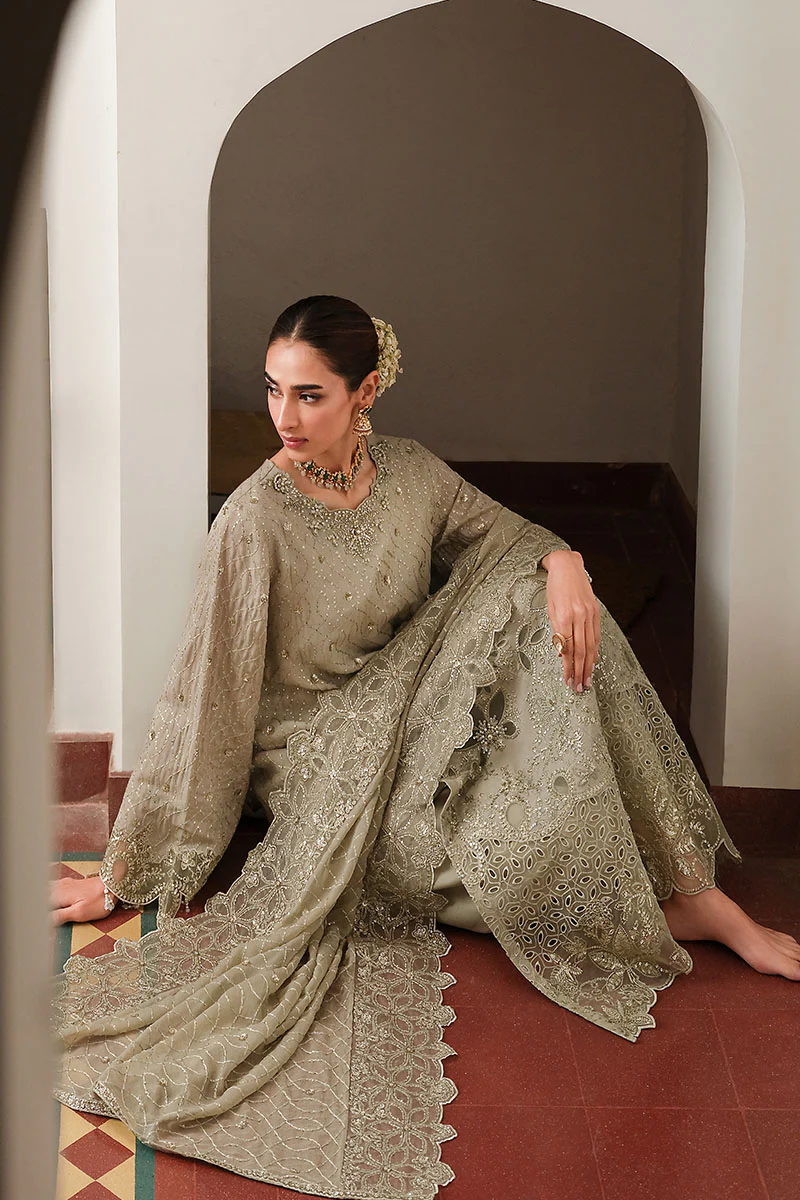 ASHEN DREAM-3PC SILK EMBROIDERED PRET - Image 2
