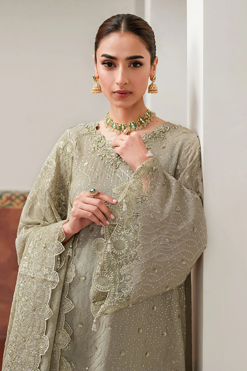 ASHEN DREAM-3PC SILK EMBROIDERED PRET - Image 3