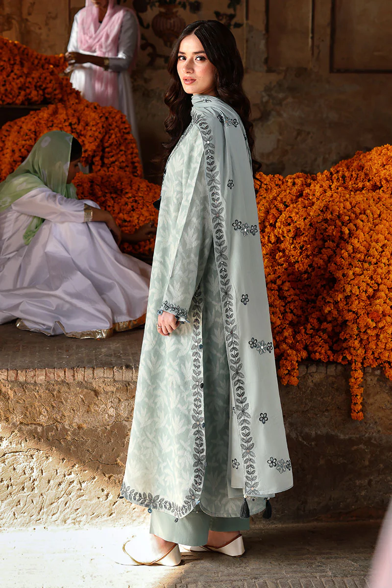 AZURE DREAM-3PC EMBROIDERED LAWN SUIT - Image 5