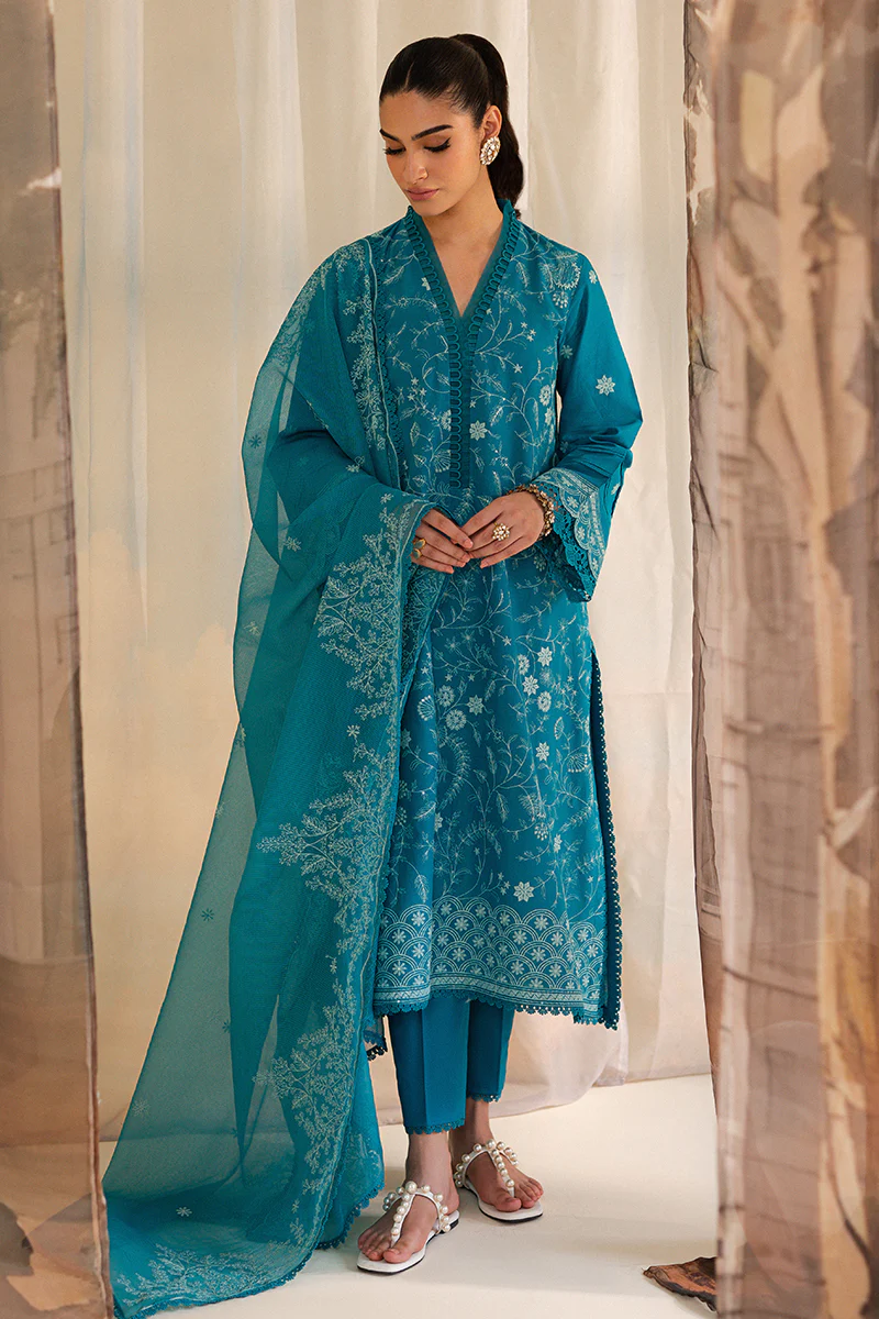BERYL BLISS-3PC LAWN EMBROIDERED SUIT