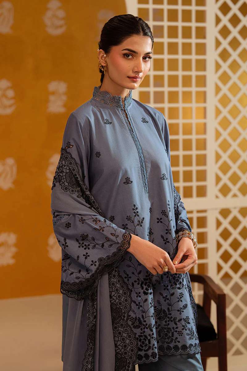 BERYL DUSK-3PC CHIKANKARI SUIT - Image 3