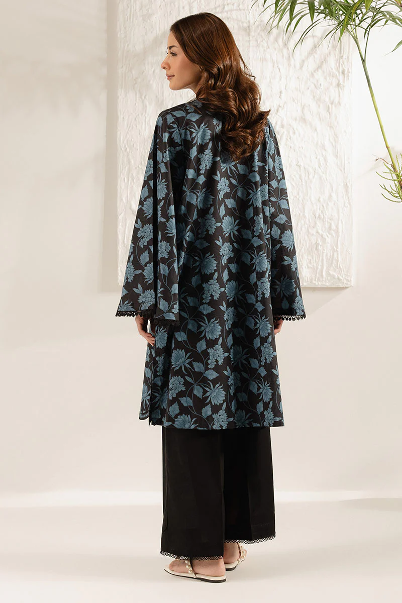BLACK CHARM PRINTED LAWN SHIRT - Image 6