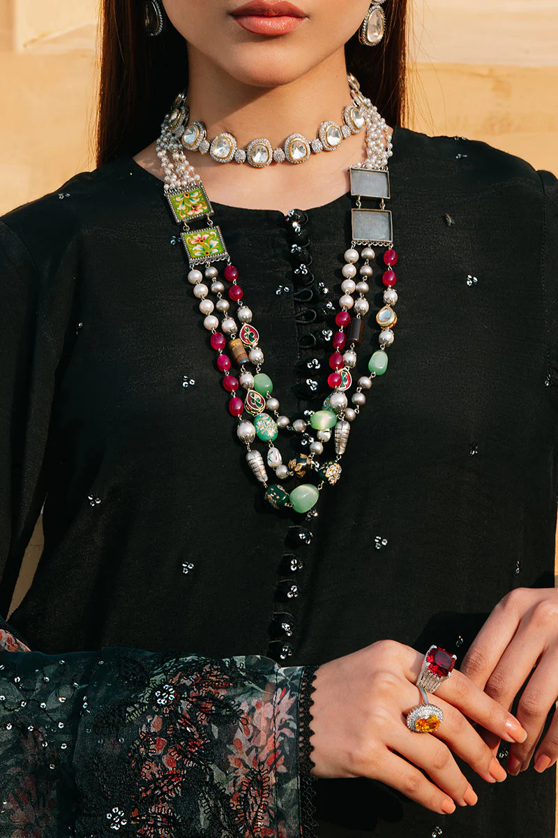 BLACK DAHLIA-2 PIECE (SHIRT & DUPATTA) - Image 2