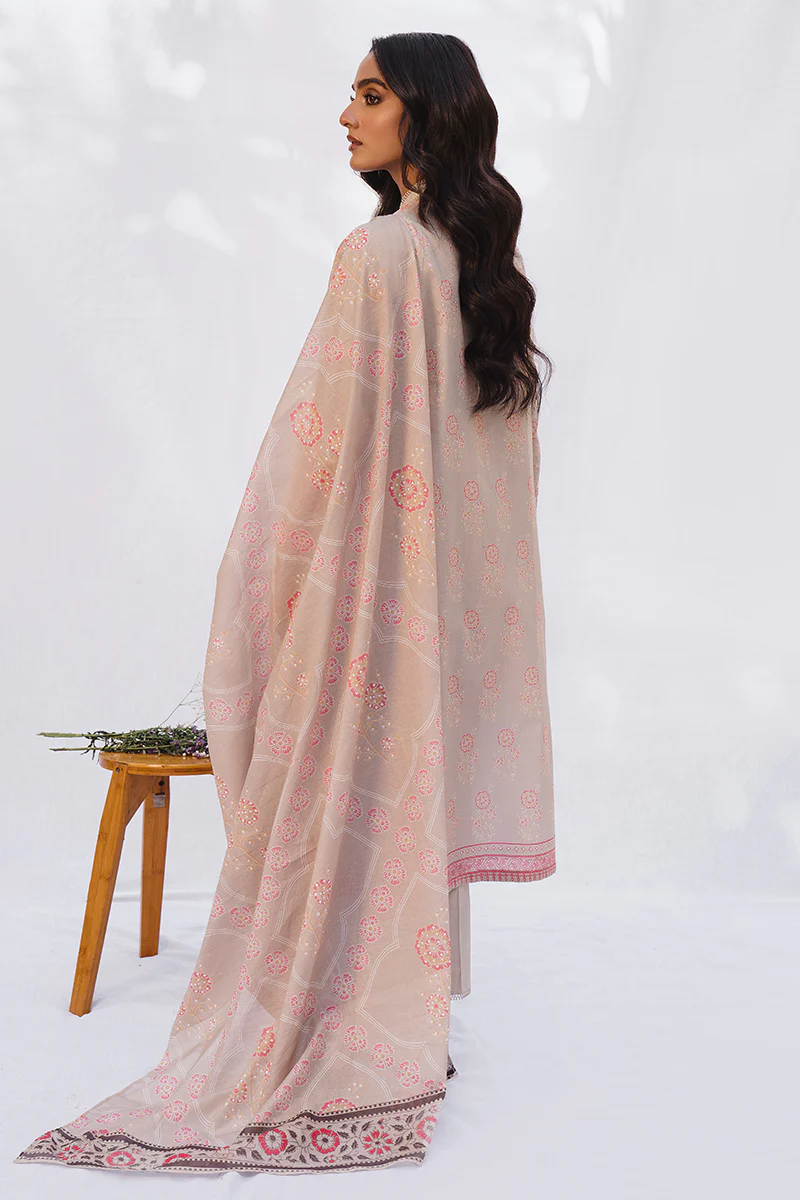 BLOCK IMPRESSION-3PC PRINTED LAWN SUIT - Image 3