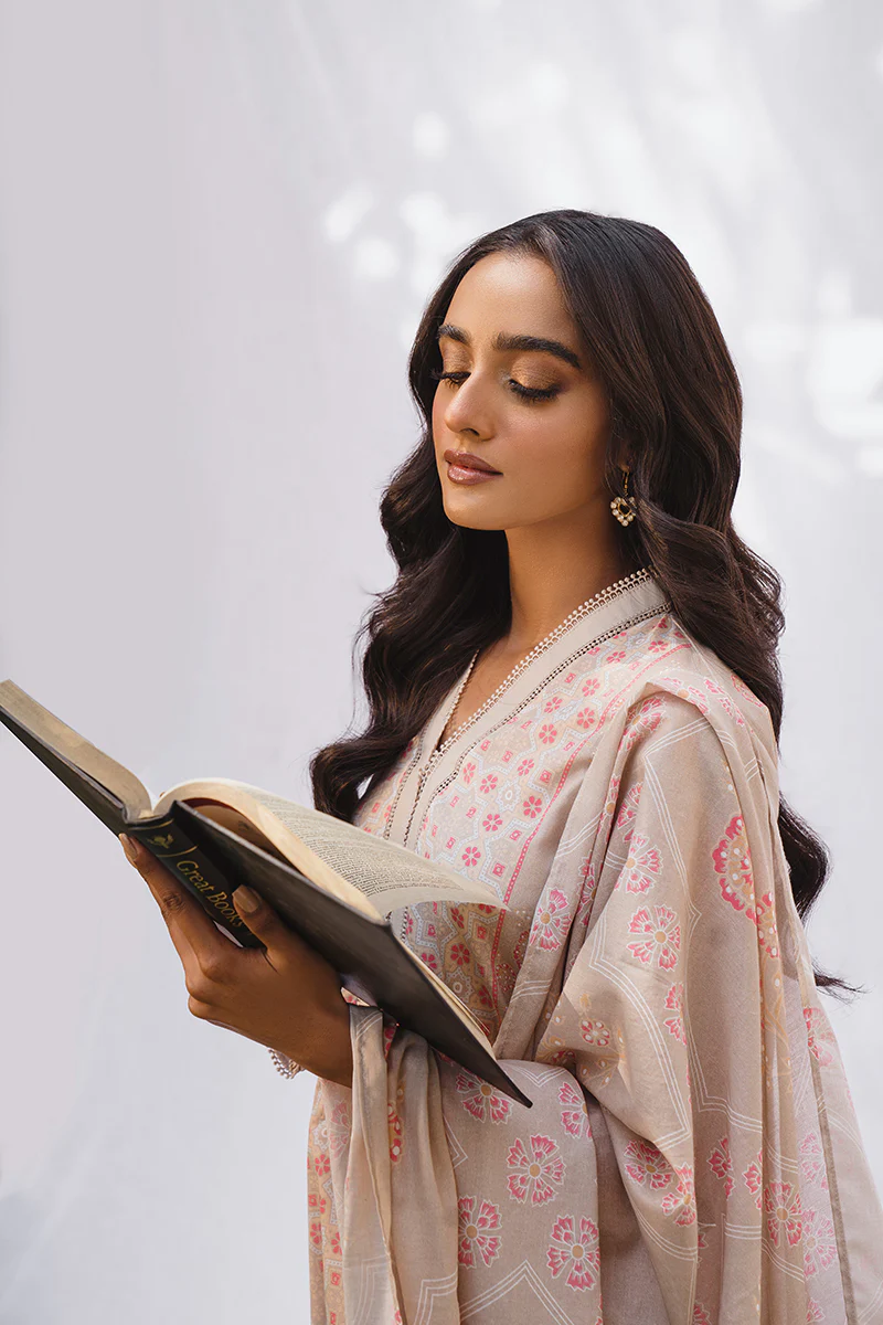 BLOCK IMPRESSION-3PC PRINTED LAWN SUIT - Image 5