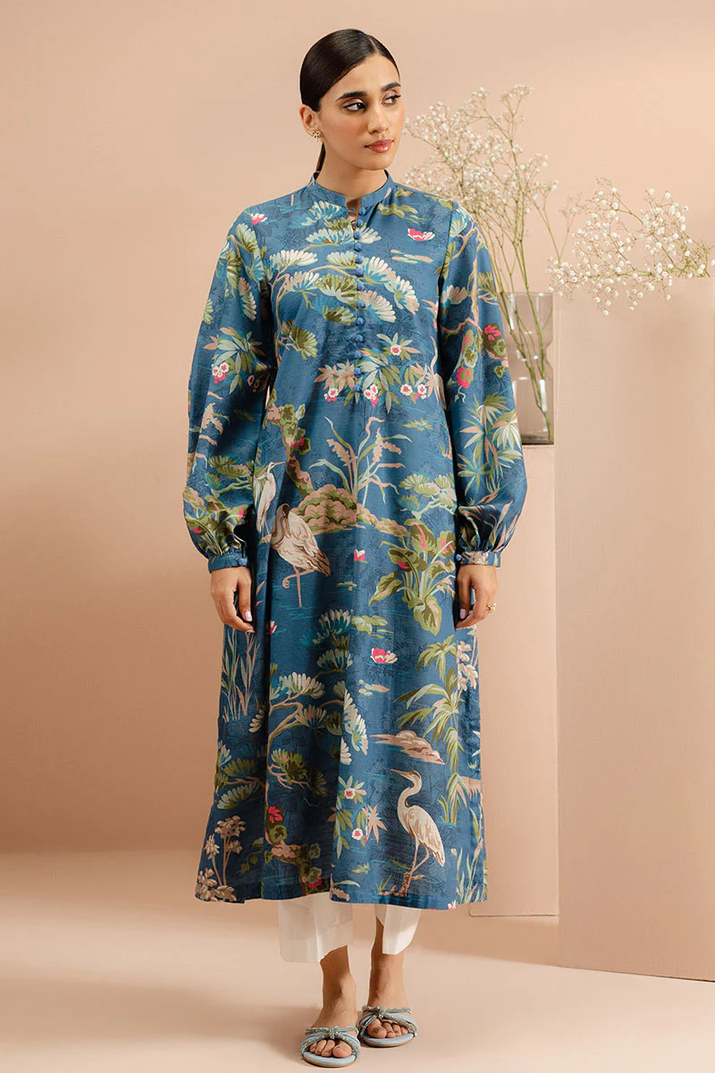 BLOOMING REVELS PRINTED KHADDAR SHIRT - Image 3