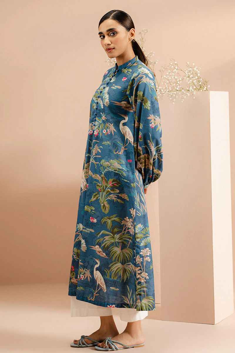 BLOOMING REVELS PRINTED KHADDAR SHIRT - Image 6