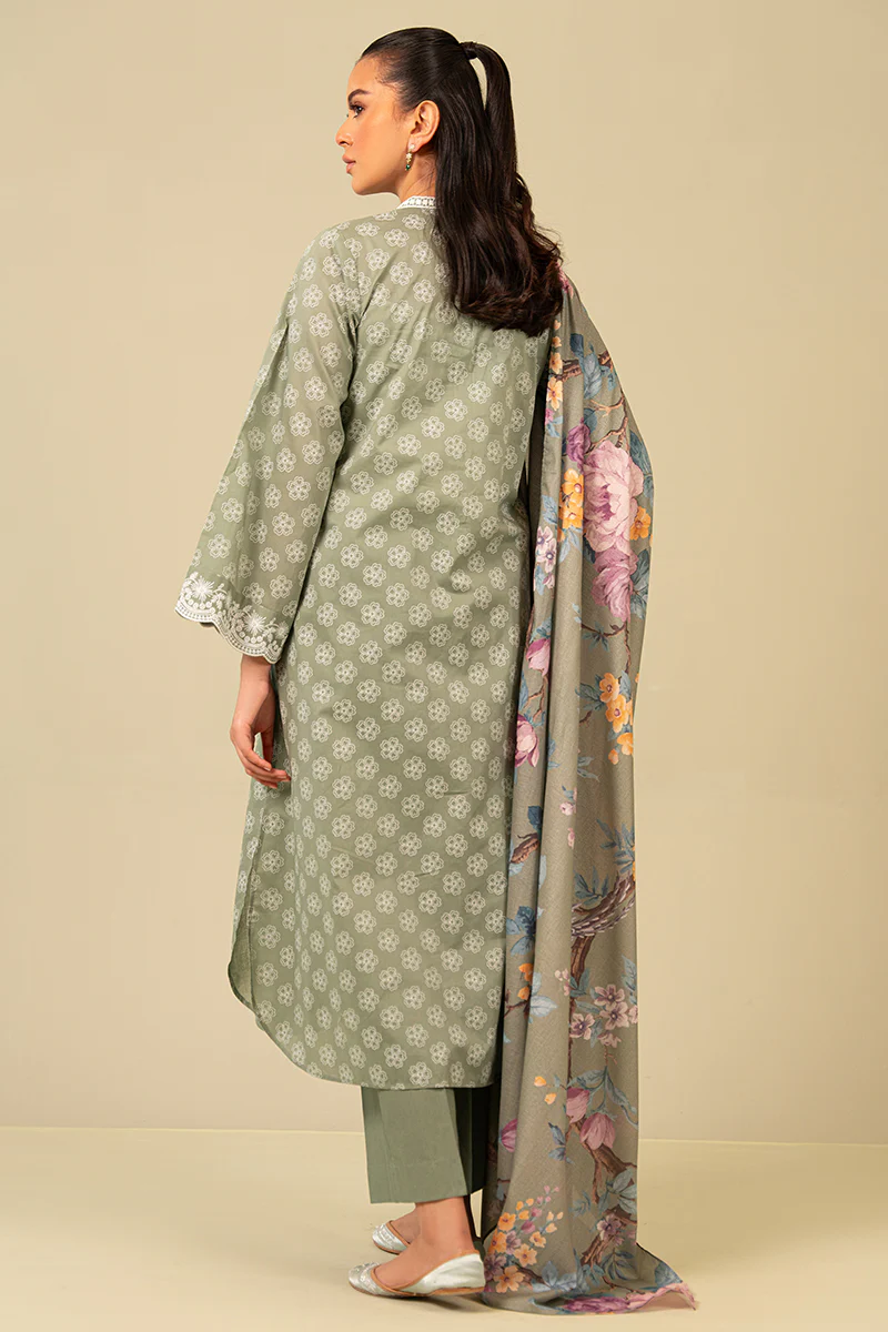 BLOOMING SAGE-3 PIECE PRINTED SUIT - Image 6