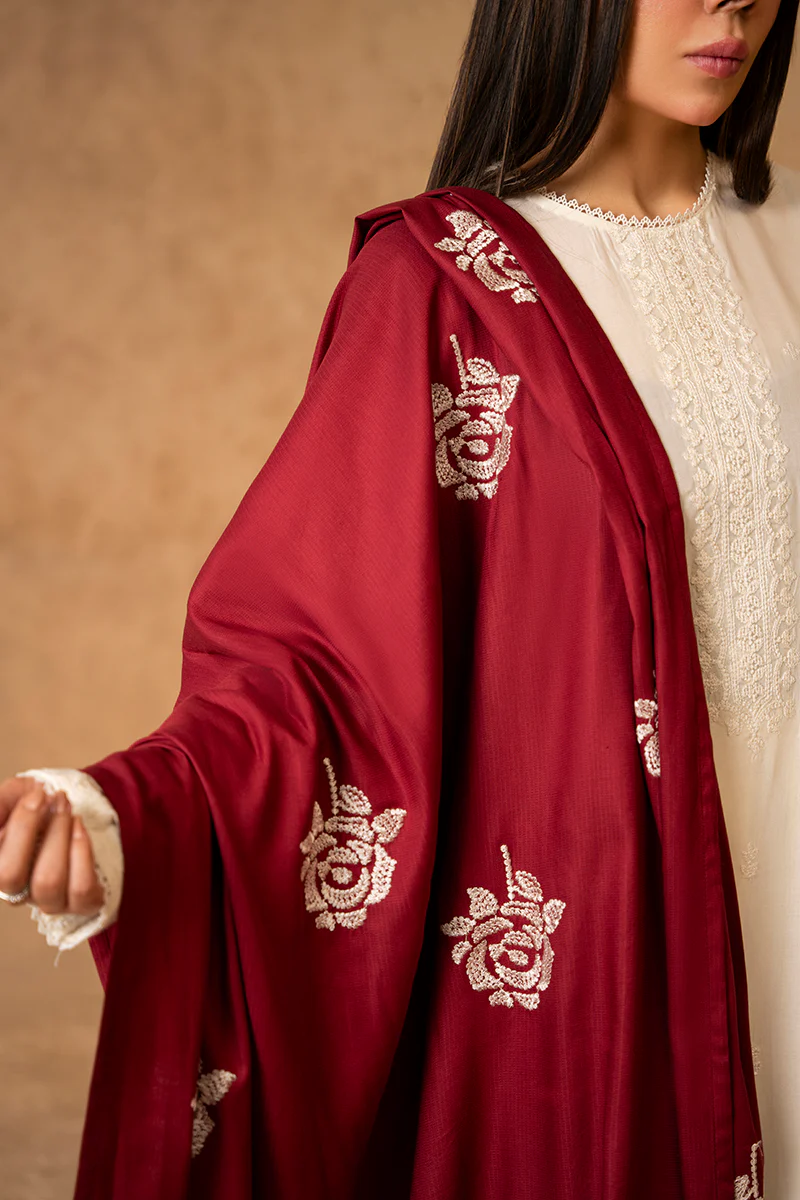 BLOSSOM EMBROIDERED SHAWL - Image 2
