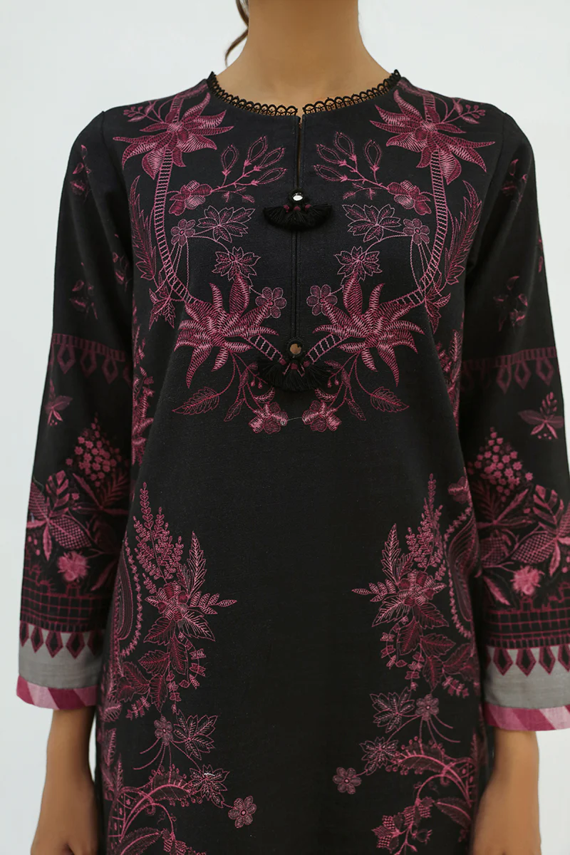 BLOSSOM HUES-2PC PRINTED KHADDAR SUIT - Image 4