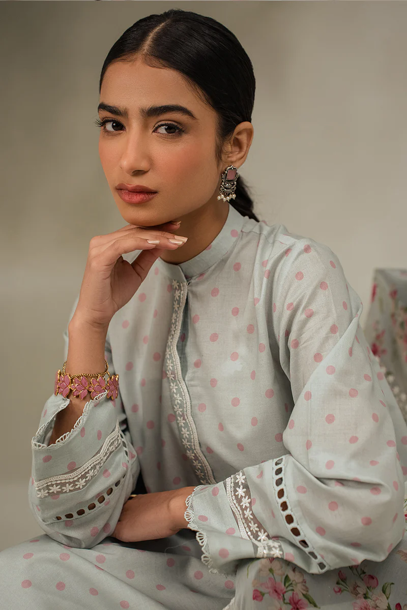 BLUE HAZE-2 PIECE (SHIRT & DUPATTA) - Image 5