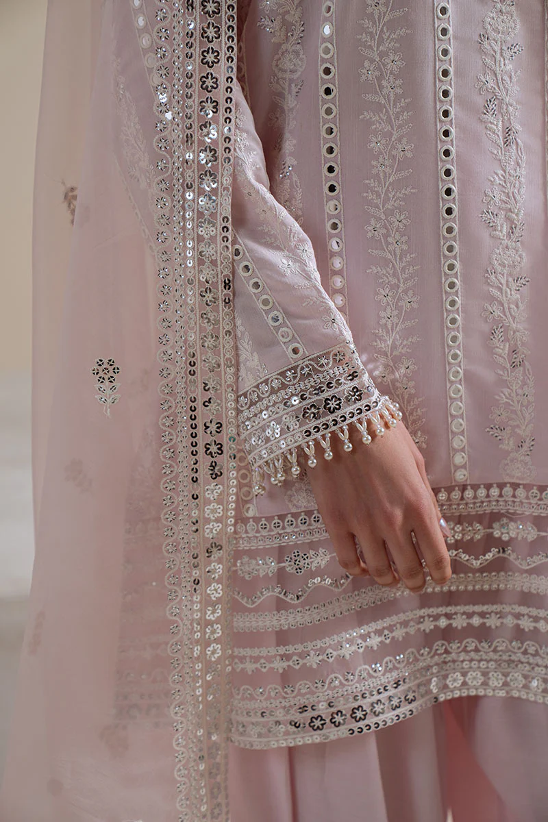 BLUSH AURA-3PC SILK EMBROIDERED SUIT - Image 5