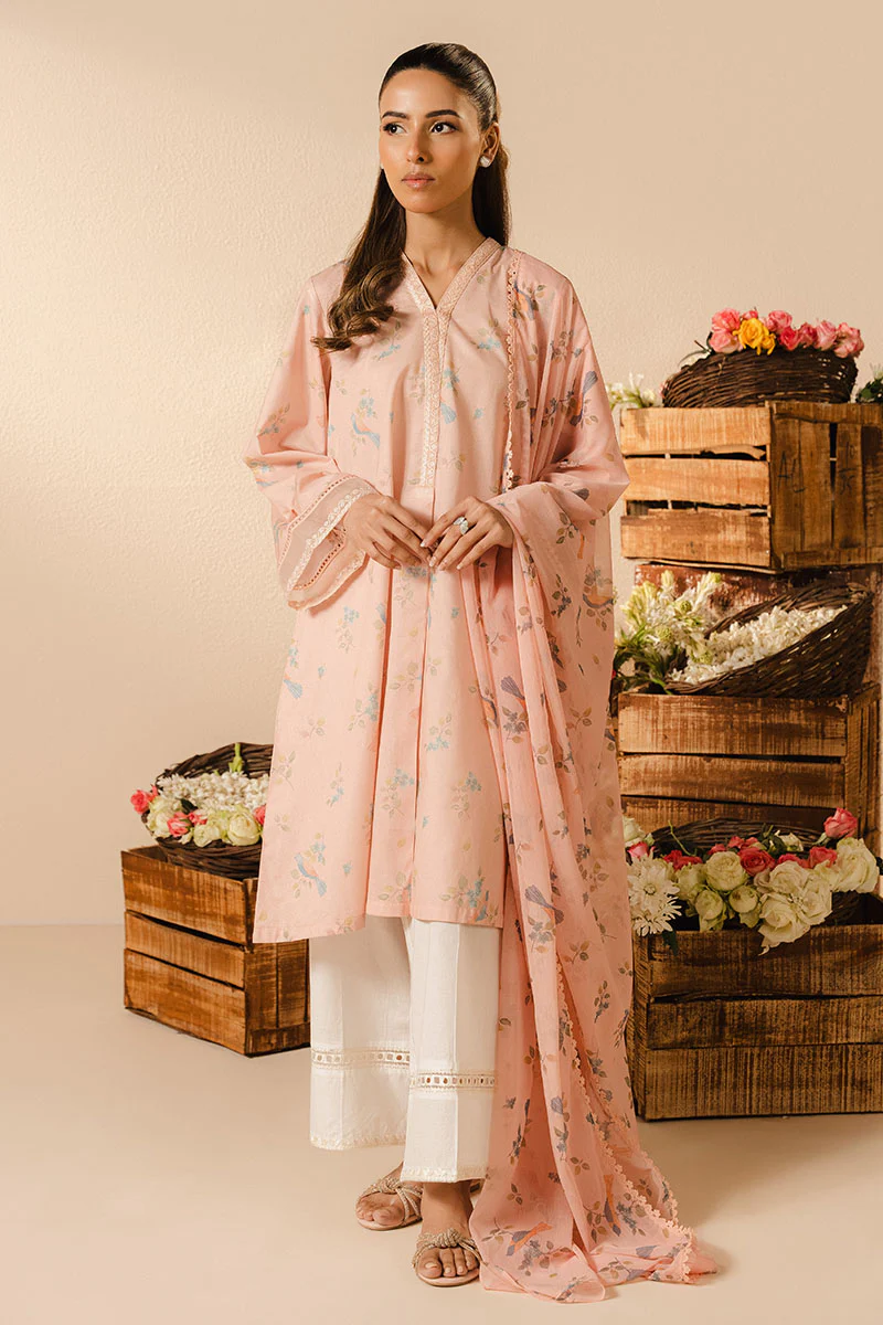 BLUSH DEW-2PC (SHIRT & DUPATTA) - Image 2