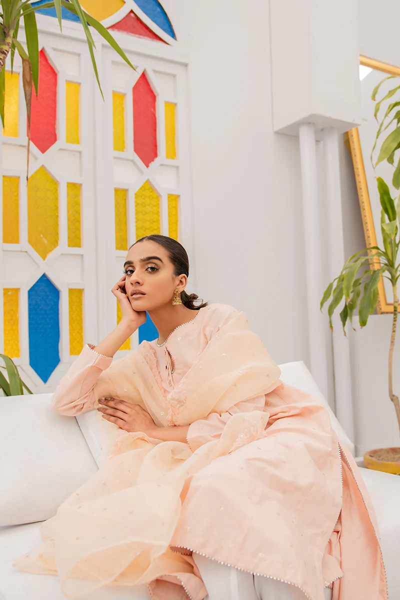 BLUSH ROSEATE-2PC (SHIRT & DUPATTA) - Image 5