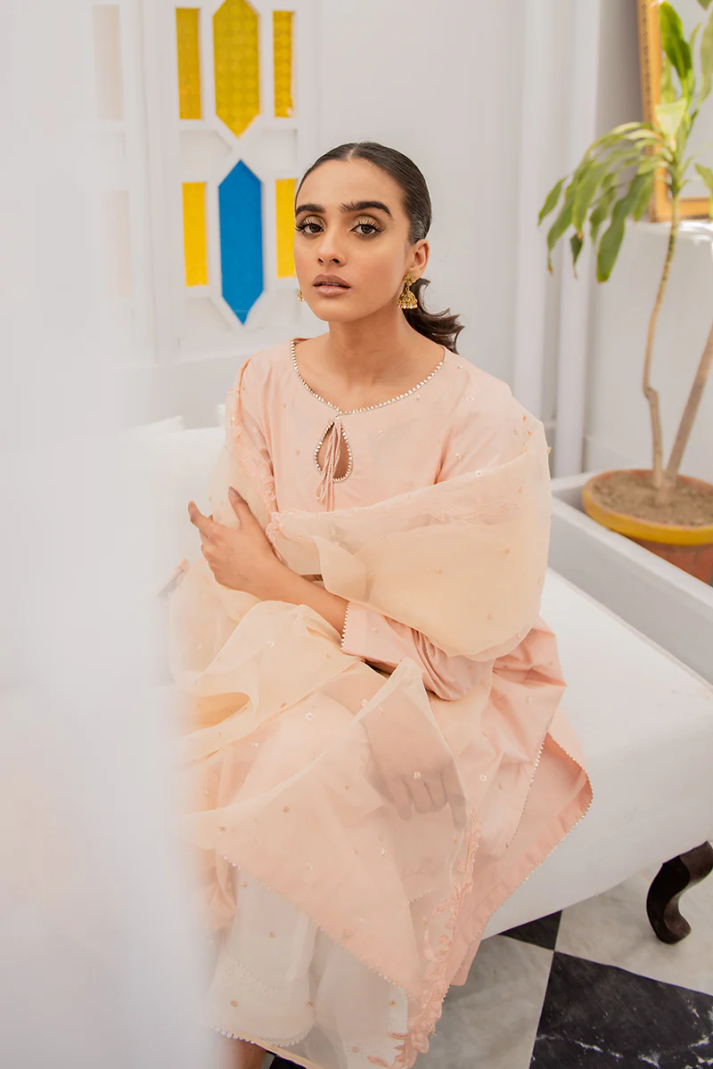 BLUSH ROSEATE-2PC (SHIRT & DUPATTA) - Image 6