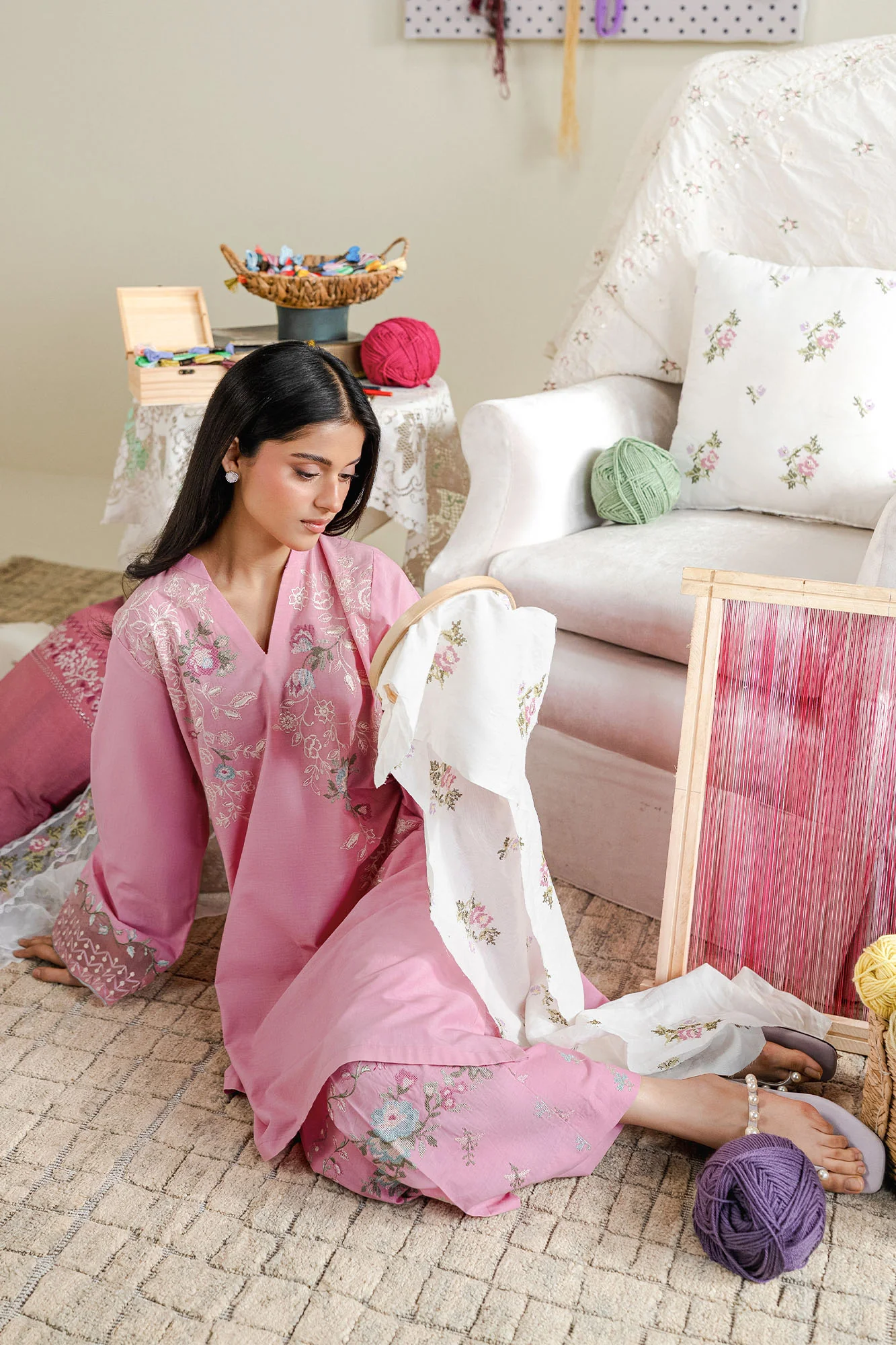 BLUSH THREAD-2PC (SHIRT & TROUSER) - Image 4