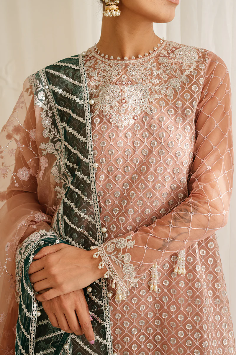 BRITTANY ROSE-4PC ORGANZA EMBROIDERED SUIT - Image 4