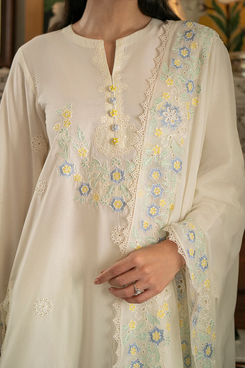 GRIZZLED PEARL-3PC EMBROIDERED SUIT - Image 6
