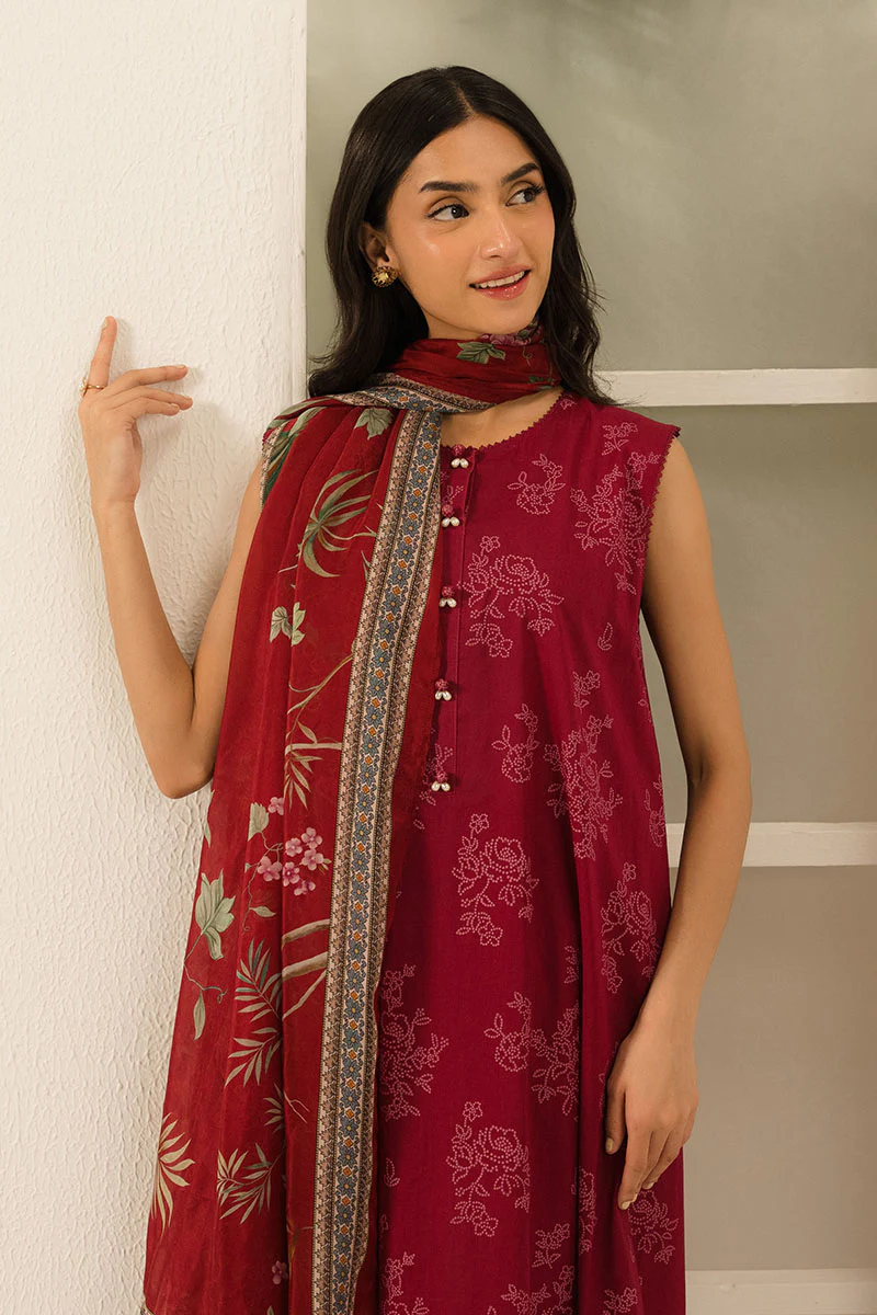 CARMINE FLORET-3 PC PRINTED LAWN SUIT - Image 3