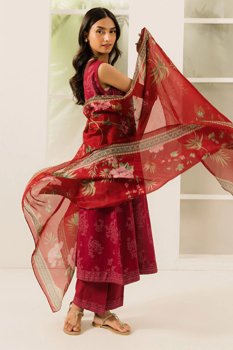 CARMINE FLORET-3 PC PRINTED LAWN SUIT - Image 4
