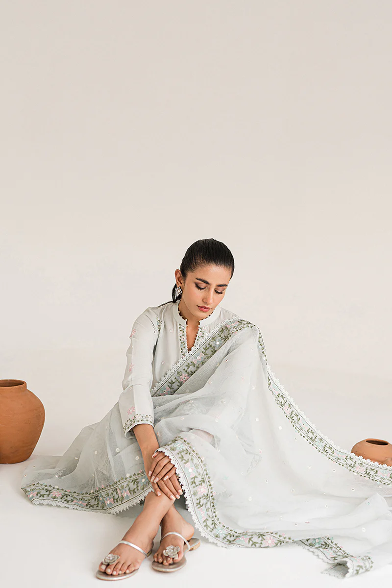 CELESTIAL BLOOM-3PC EMBROIDERED LAWN SUIT - Image 4