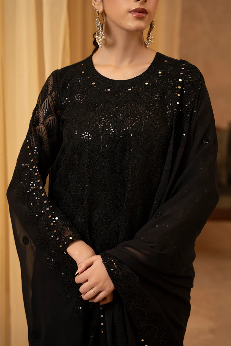 CELESTIAL SHINE-2 PIECE ORGANZA EMBROIDERED SUIT - Image 2