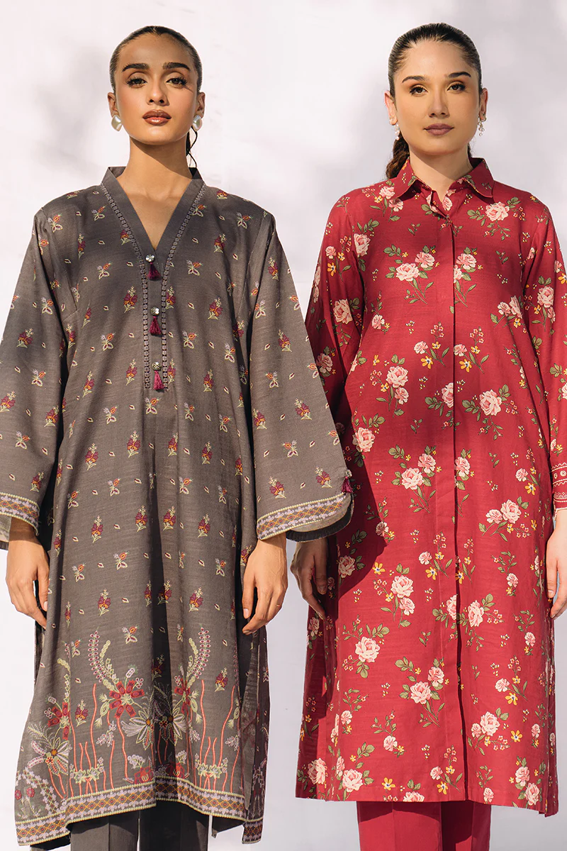 CHARCOAL SKY-2PC KHADDAR SUIT - Image 5