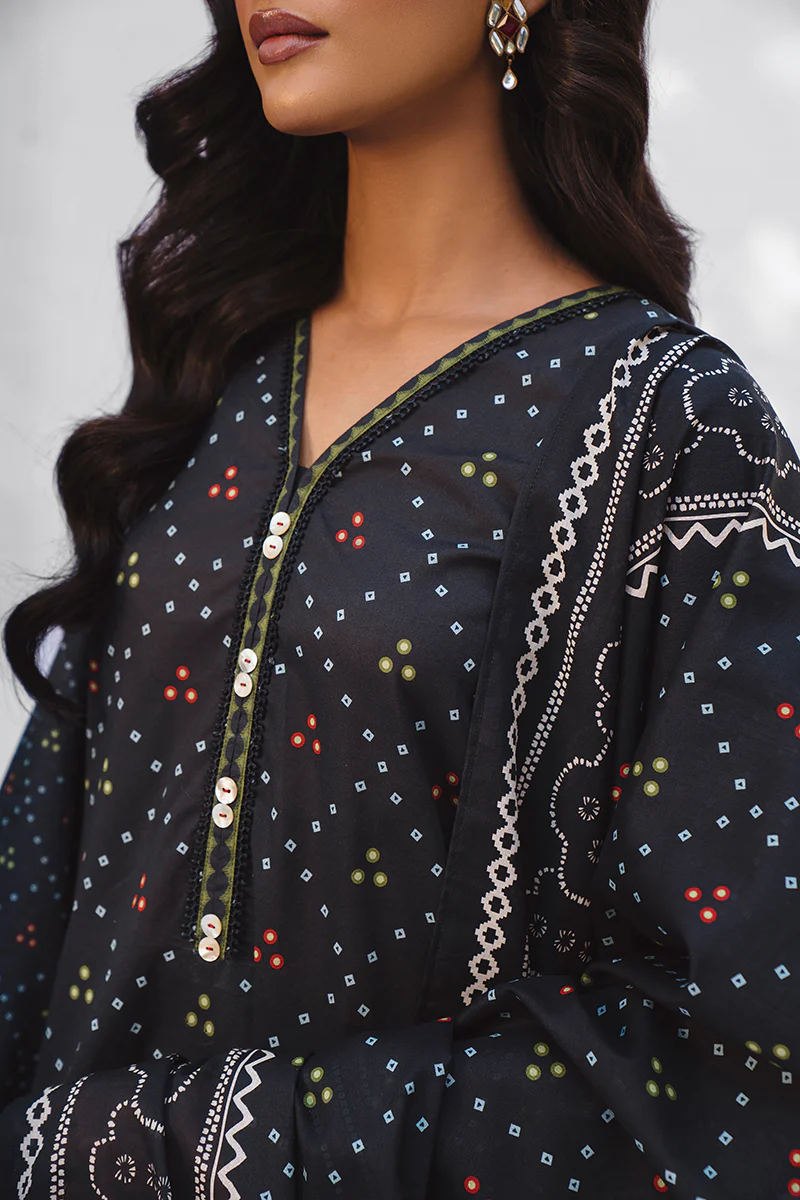 CHROMATIC ANTIQUE-3PC PRINTED LAWN SUIT - Image 4