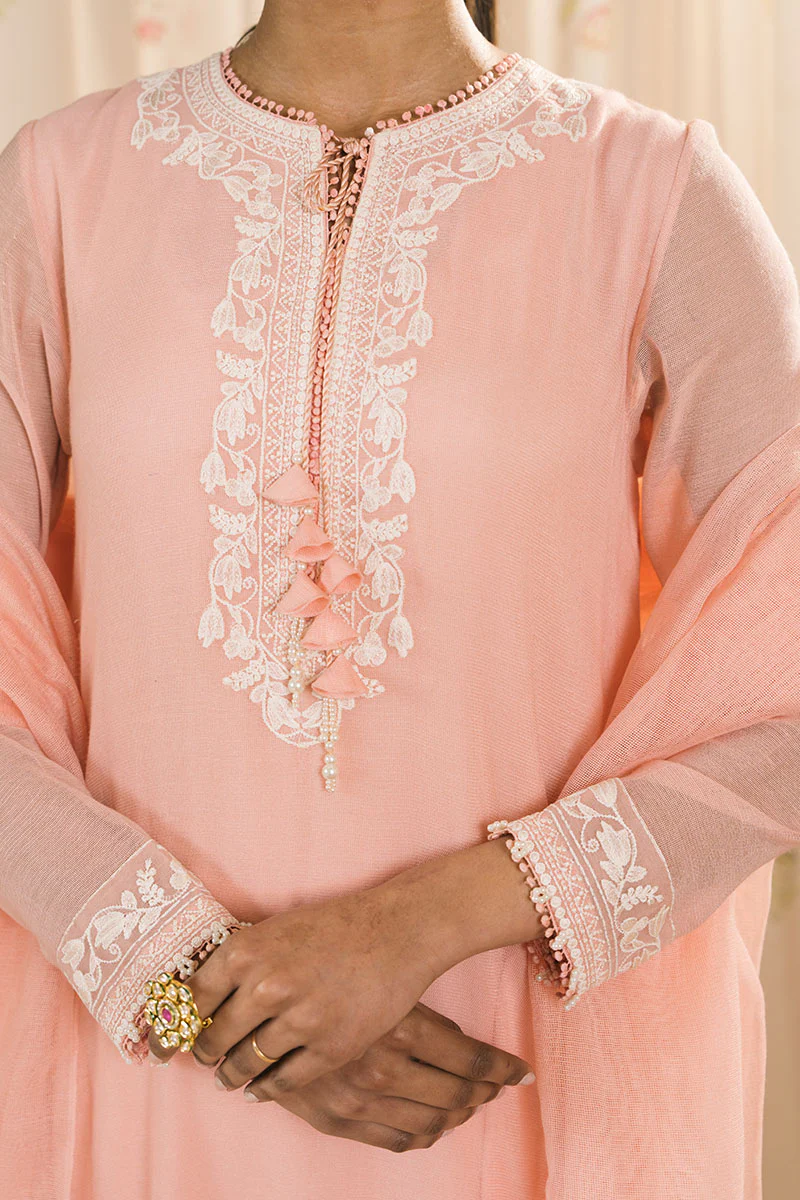 CORAL GLEAM-2PC (SHIRT & DUPATTA) - Image 2