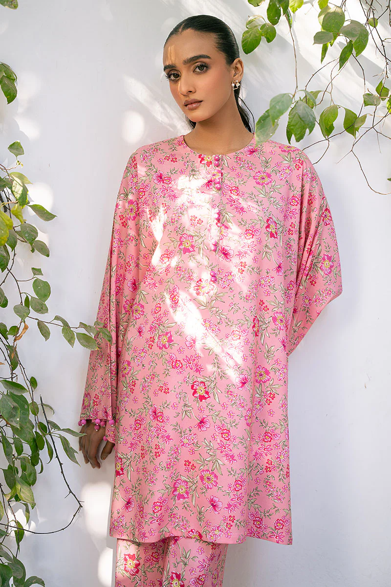 CORAL HAZE-2 PIECE PRINTED LINEN SUIT - Image 4