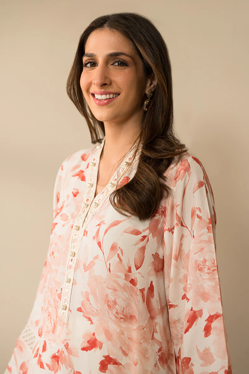 CORAL IMPRESSION 2PC (SHIRT & DUPATTA) - Image 8
