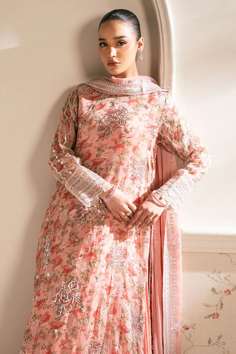 CORAL PUNCH-4PC ORGANZA EMBROIDERED SUIT - Image 6
