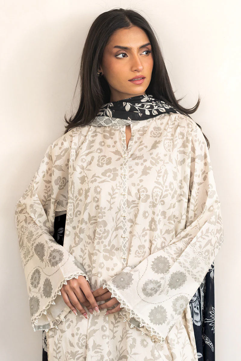 CORAL WHISPER-3PC PRINTED LAWN SUIT - Image 3