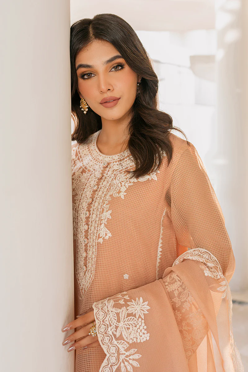 CRAYOLA PEACH-2PC (SHIRT & DUPATTA) - Image 3