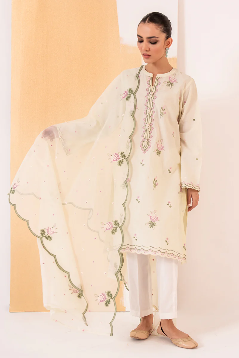 CRIMSON BLUSH-2PC (SHIRT & DUPATTA) - Image 5