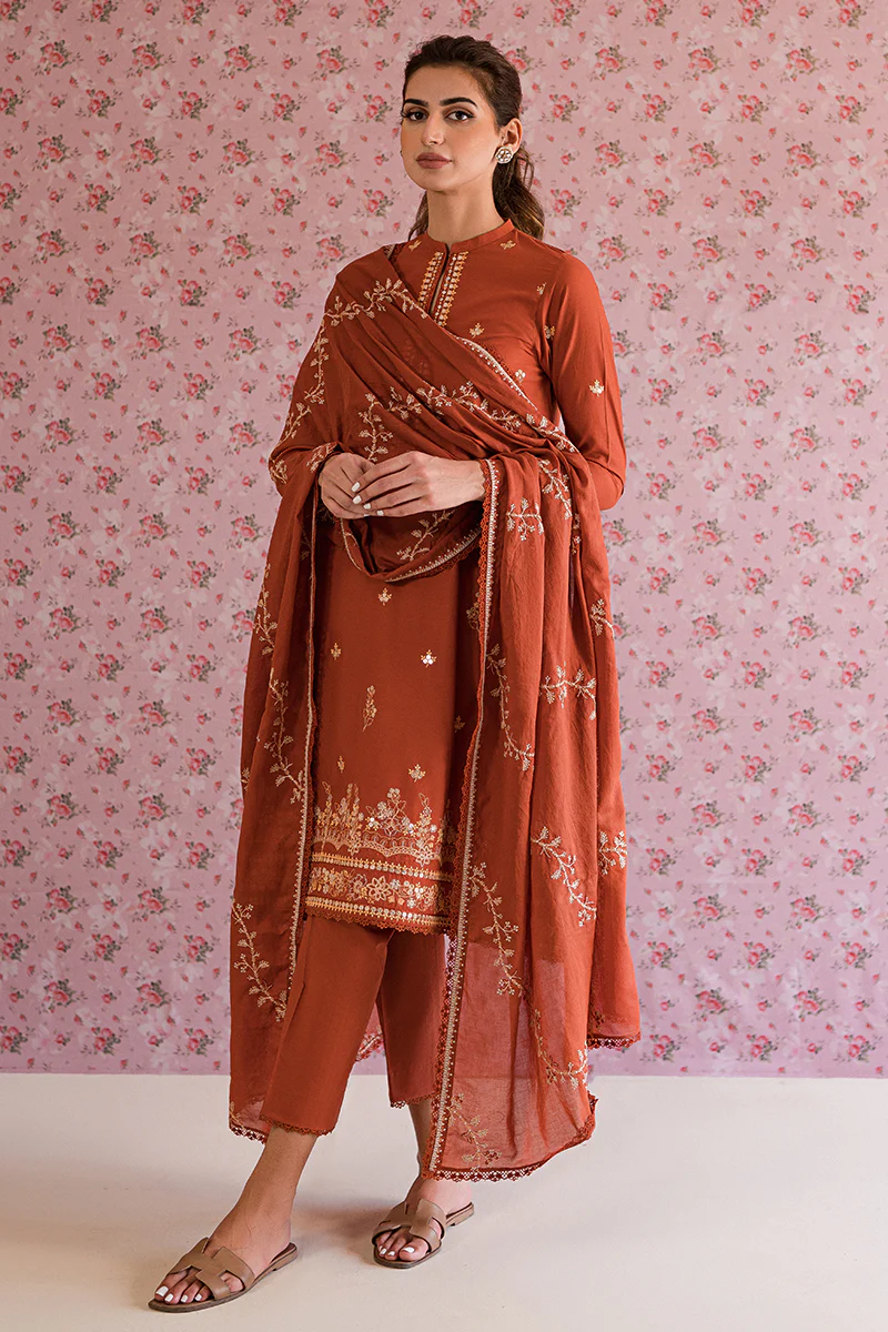MISTY MELLOW-3PC EMBROIDERED LAWN SUIT - Image 2