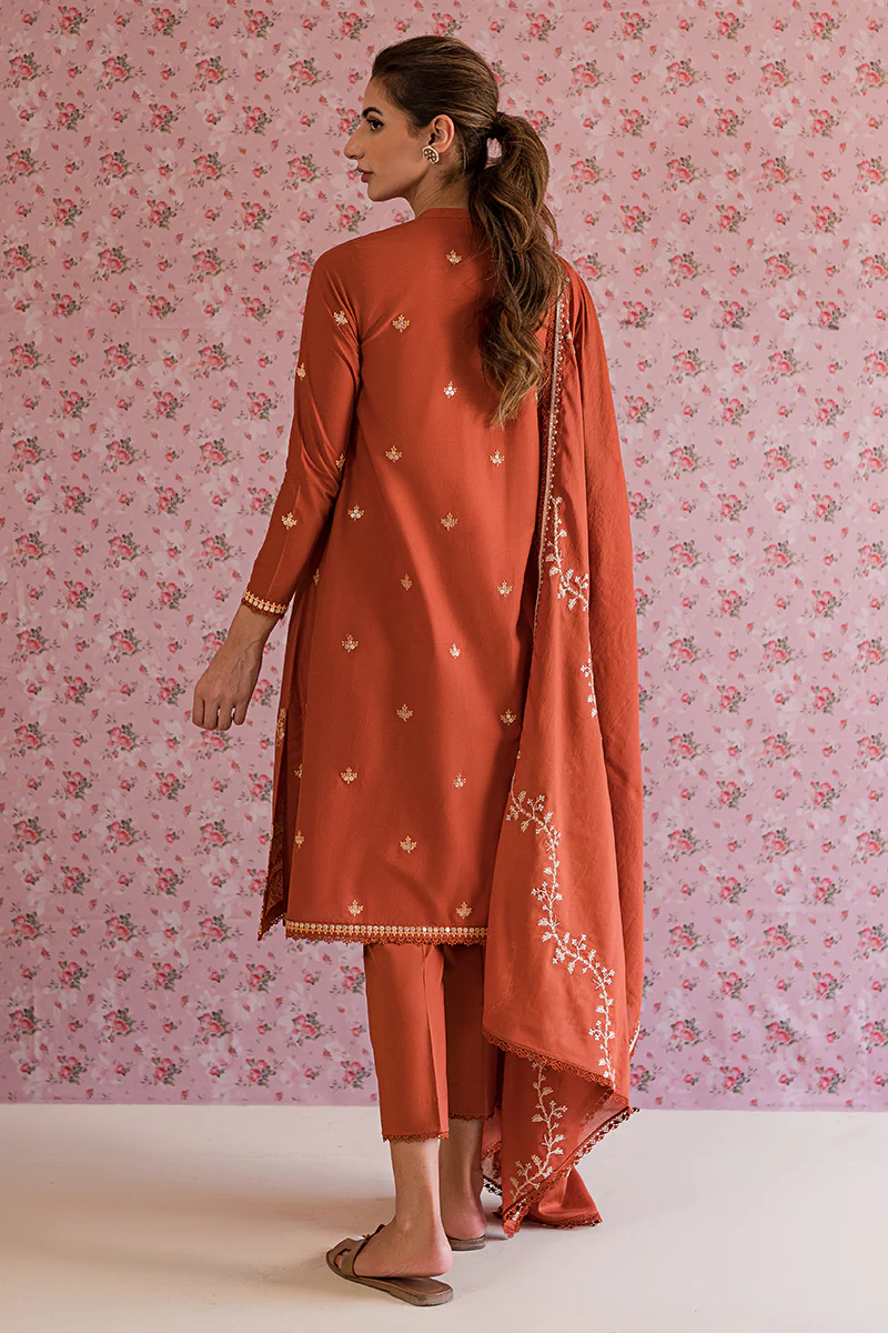 MISTY MELLOW-3PC EMBROIDERED LAWN SUIT - Image 3