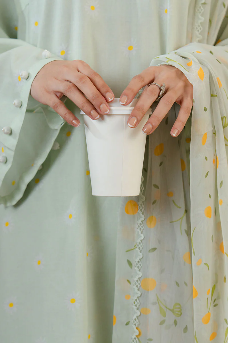DAISY BLOOM-3 PC PRINTED LAWN SUIT - Image 4
