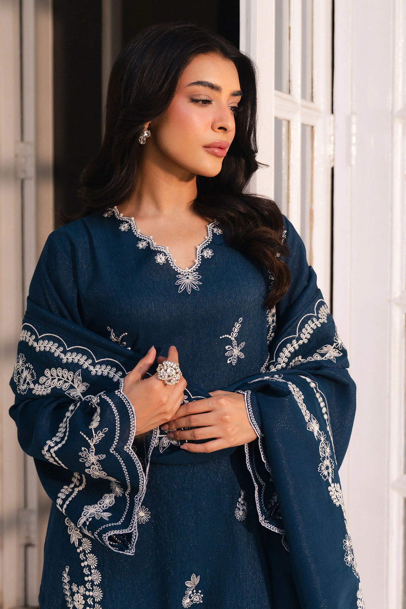 DEEP ECLIPSE-2PC (SHIRT & DUPATTA) - Image 4