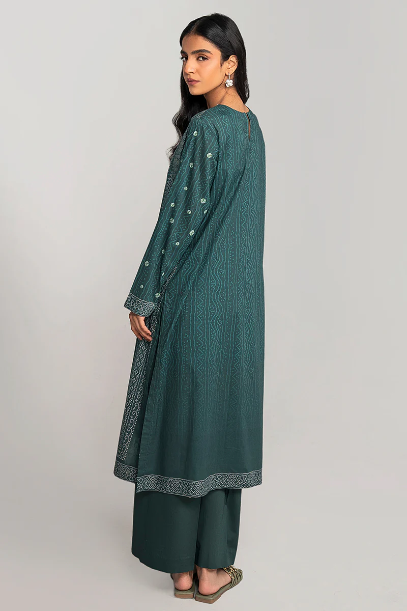 DEEP FOREST-2PC PRINTED LAWN SUIT - Image 3