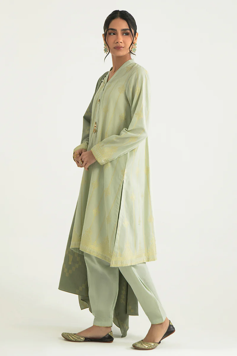 DIAMOND TRELLIS-A-3PC COTTON JACQUARD SUIT - Image 2