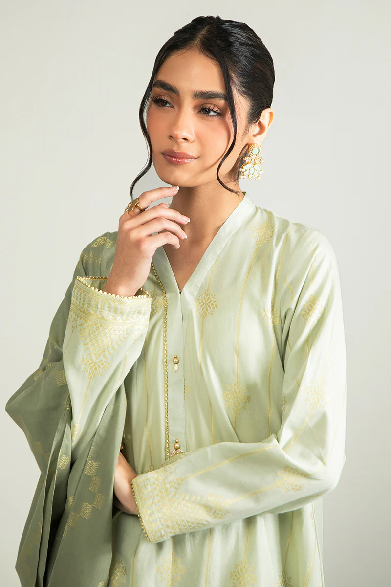 DIAMOND TRELLIS-A-3PC COTTON JACQUARD SUIT - Image 4