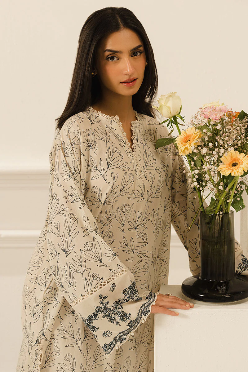 DUSTY GLINT-2 PC PRINTED LAWN SUIT - Image 5