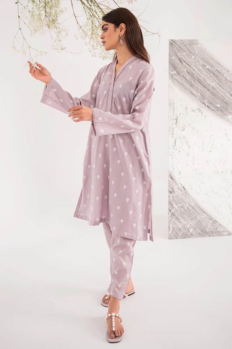 DUSTY LAVENDER-2PC (SHIRT & TROUSER) - Image 3