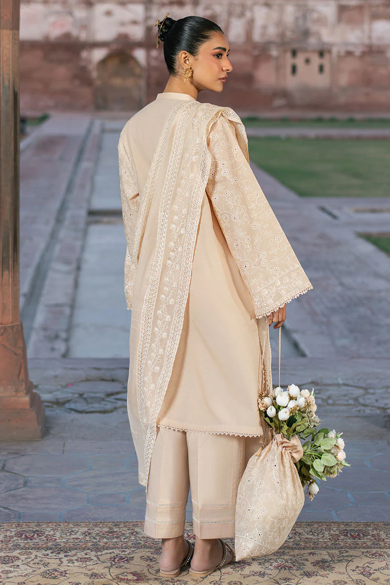 ECRU BREEZE-3PC CHIKANKARI SUIT - Image 6